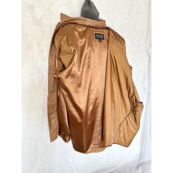 Wilsons Leather Womens 3 X Caramel Brown Coat THINSULATE Removable Lining WARM - Picture 14 of 14